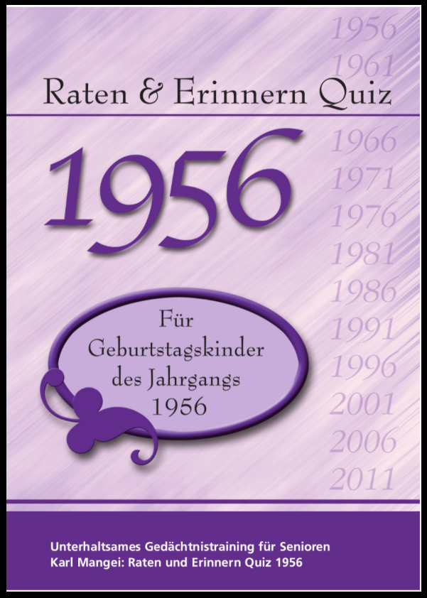 1956 Raten und Erinnern - Quiz