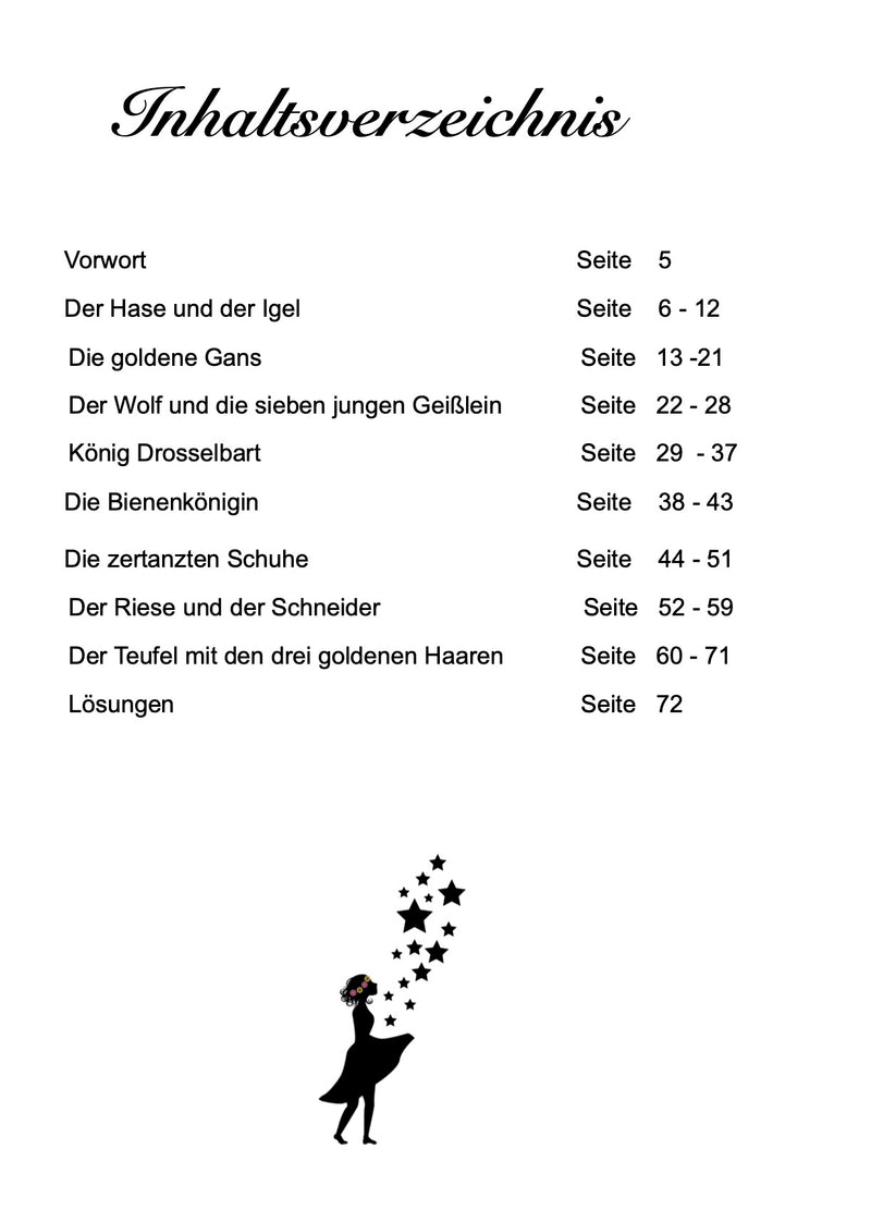 Märchenquiz für Senioren - Beschäftigungsheft