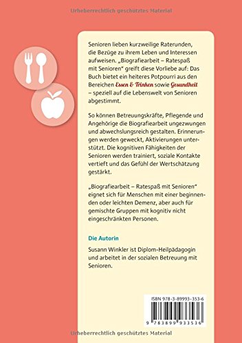 Biografiearbeit Band 3: Essen & Trinken, Gesundheit